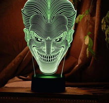 Load image into Gallery viewer, Joker Shape 3D LED Lamp