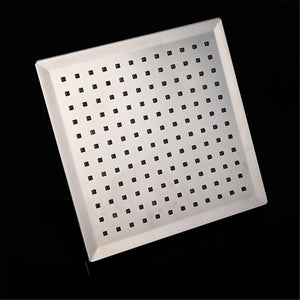 LED Rainfall Square Shower Head Automatically 7 Color-Changing