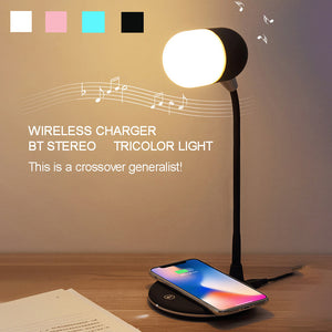 DUTCHCORNERS 3-in-1 Night Light Bluetooth Speaker Wireless Charger