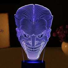 Load image into Gallery viewer, Joker Shape 3D LED Lamp